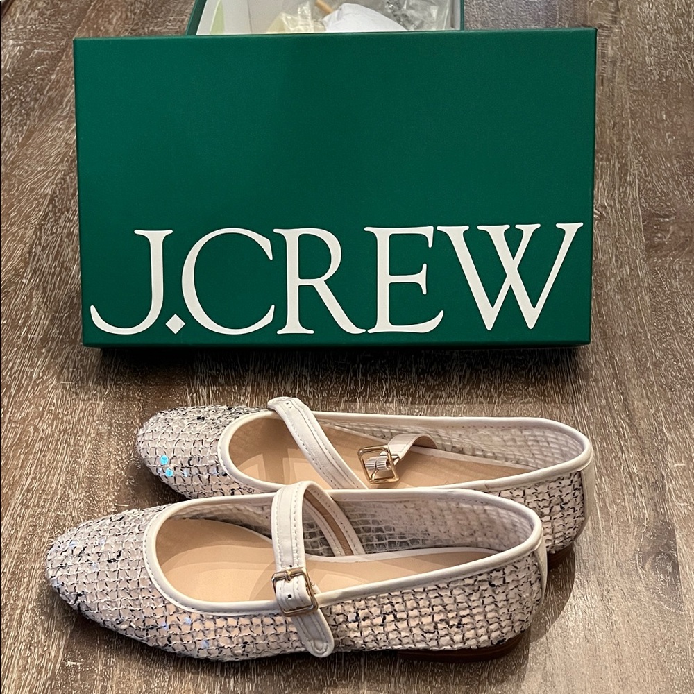 J. Crew Sequin Mary Jane Flats - Picture 3 of 9